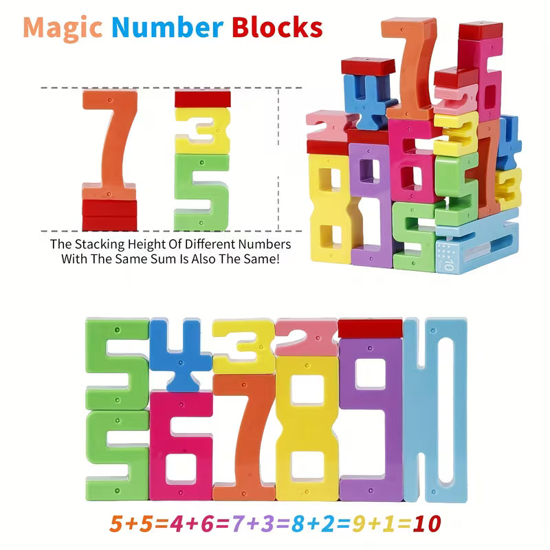 Addition Blocks - Large Set - Plastic
