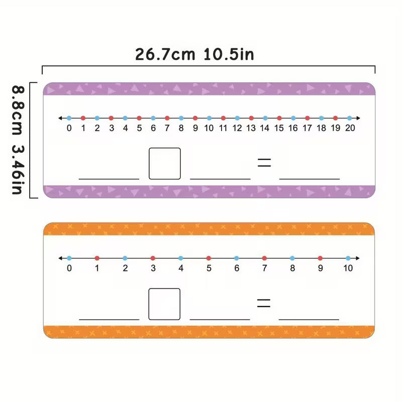 Whiteboard Number lines (2 Pack)