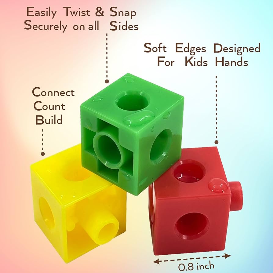 Mini Math Sets - Linking Cubes - 15 Pack