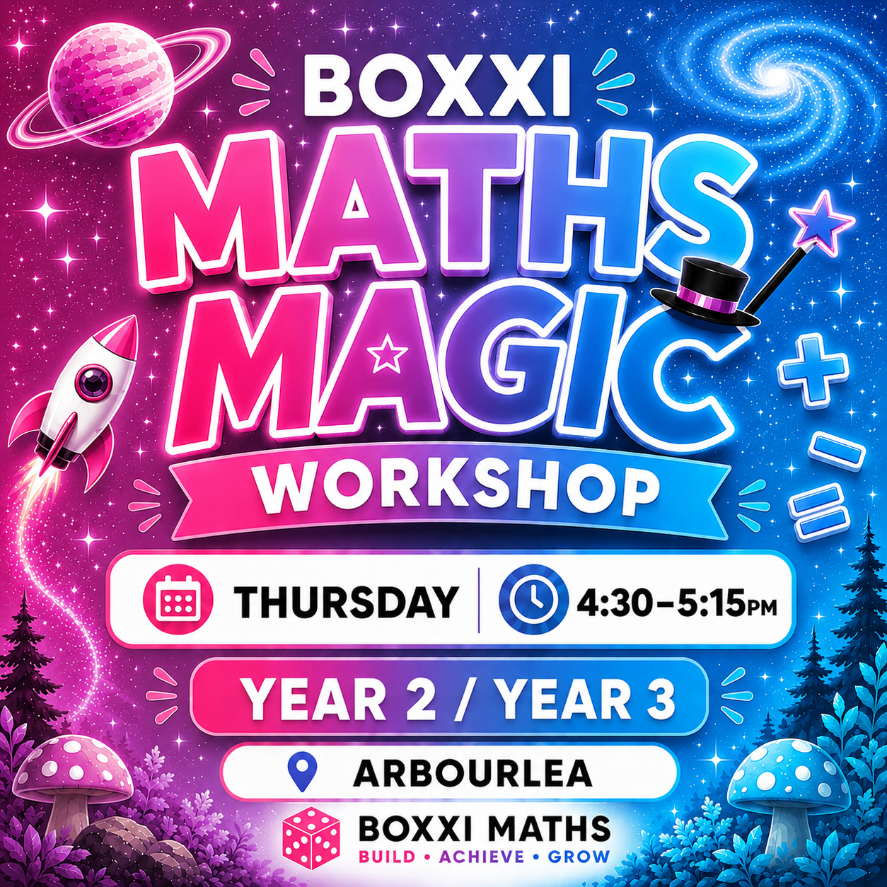 Maths Tutoring / Year 2 & Year 3 / $45 Per Session / Thursdays @ 4:30pm