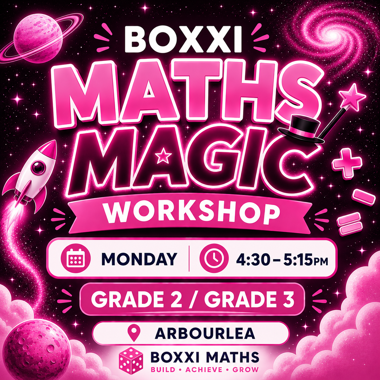 Term 3 Maths Tutoring (Year 2/Year 3) Mondays @ 4:30pm
