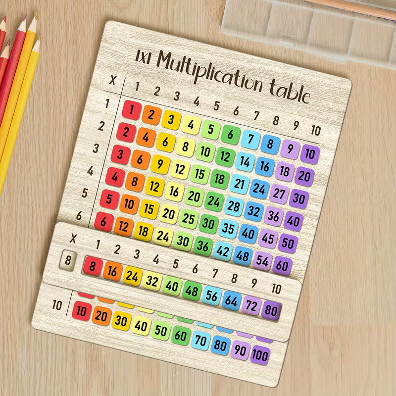 Mini Wooden Multiplication Board