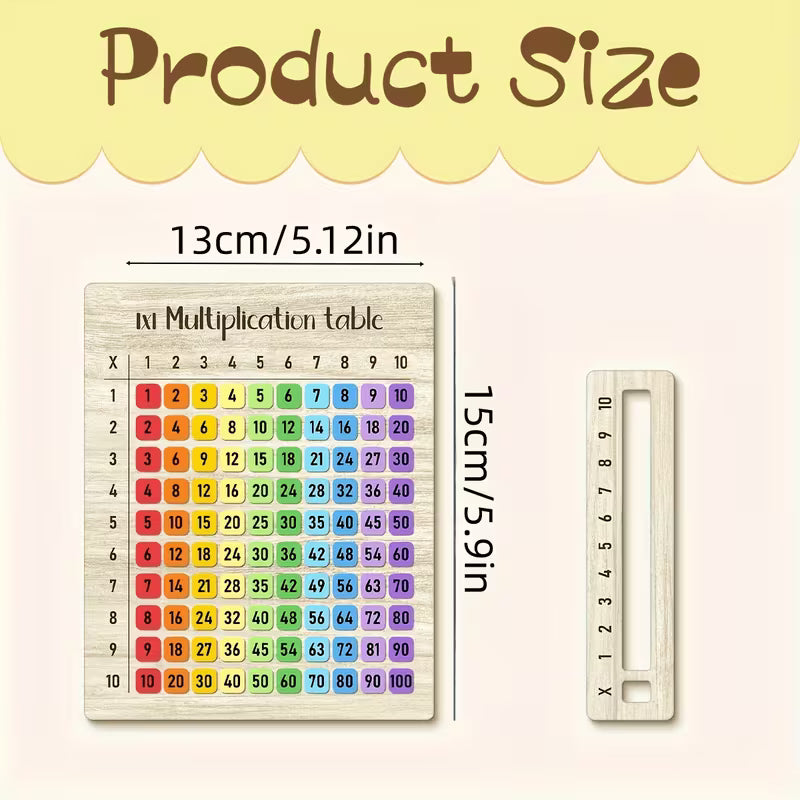 Mini Wooden Multiplication Board